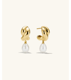 Brioche Pearl Drop Earring