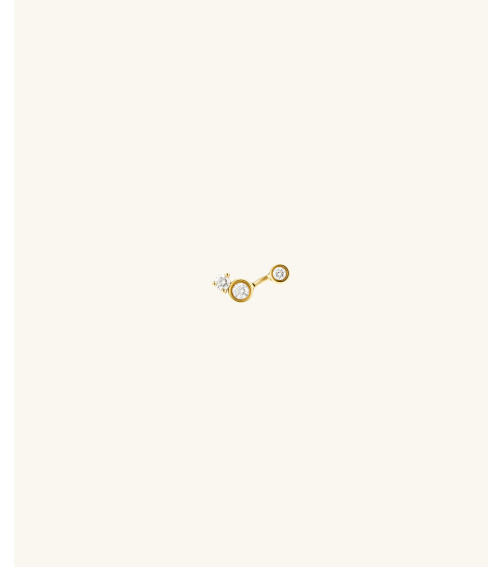 Celeste Lab Grown Diamond Triad Stud