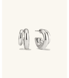 Gemini Double Hoops