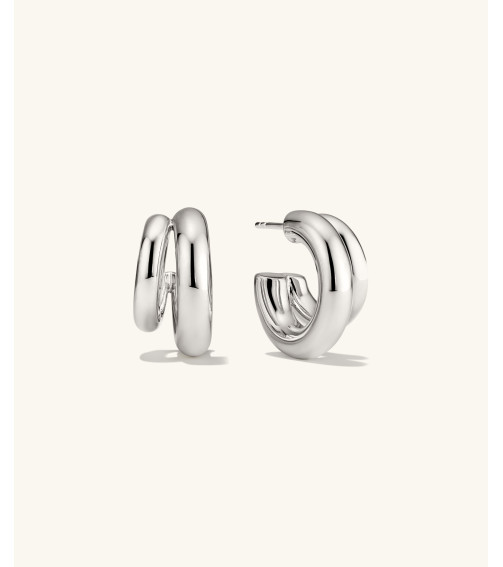 Gemini Double Hoops