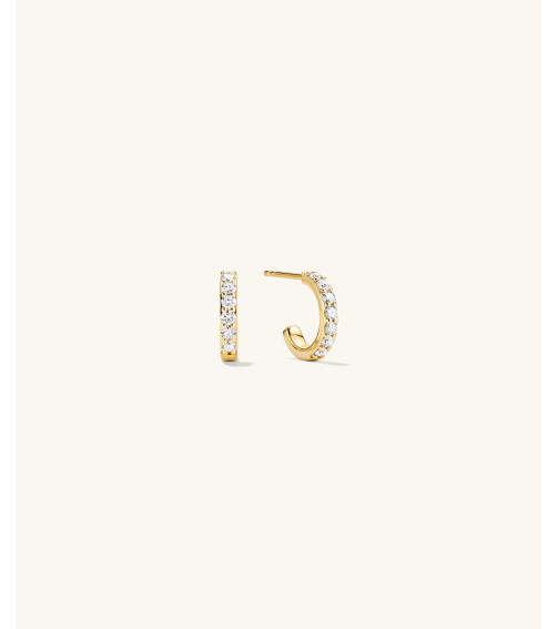 Lab Grown Diamond Prong Hoops