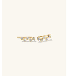 Lab Grown Diamond Zig-Zag Climber Studs