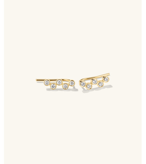 Lab Grown Diamond Zig-Zag Climber Studs