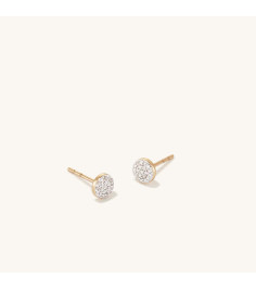 Pavé Diamond Round Studs
