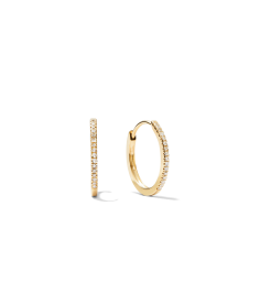 Pavé Diamond Small Hoops