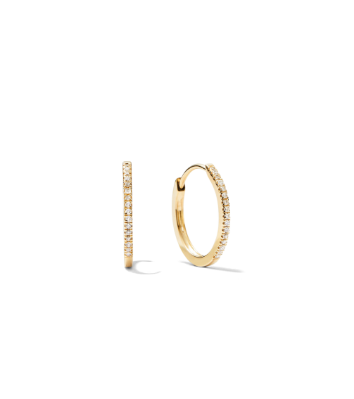 Pavé Diamond Small Hoops