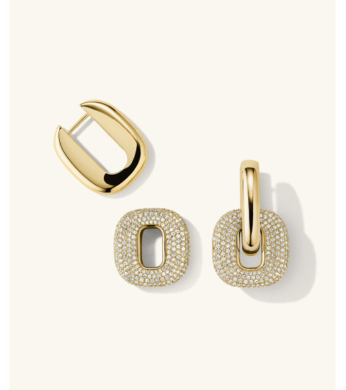 Pavé Diamond Stevie Hoops