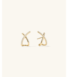 Pavé Diamond X Oversized Studs