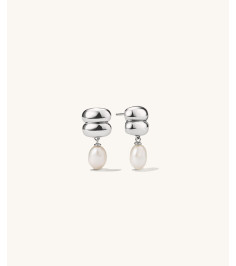 Puffy Charlotte Pearl Drop Earring