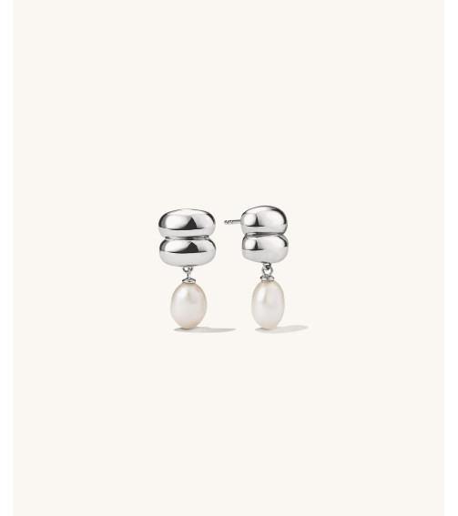 Puffy Charlotte Pearl Drop Earring