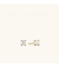 Round Topaz Studs