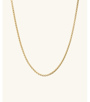 2.5mm Round Box Chain Necklace