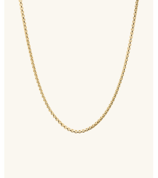 2.5mm Round Box Chain Necklace