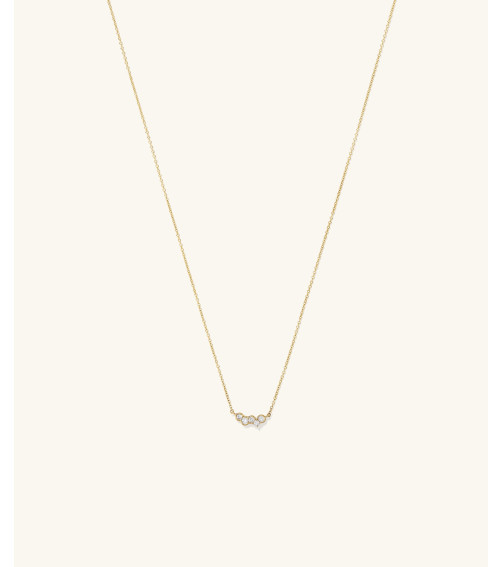 Celeste Lab Grown Diamond Cluster Necklace