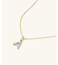 Diamond Letter Necklace