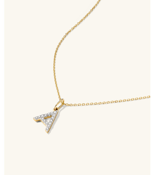 Diamond Letter Necklace