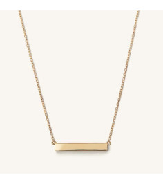 Engravable Bar Necklace
