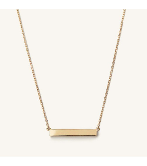Engravable Bar Necklace