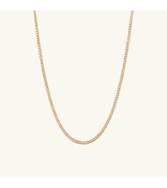 Flat Curb Chain Necklace