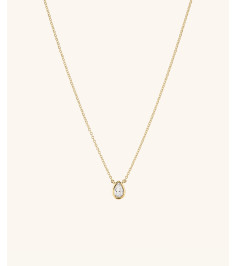 Lab Grown Diamond Pear Necklace