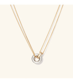 Linked Two-Tone Necklace