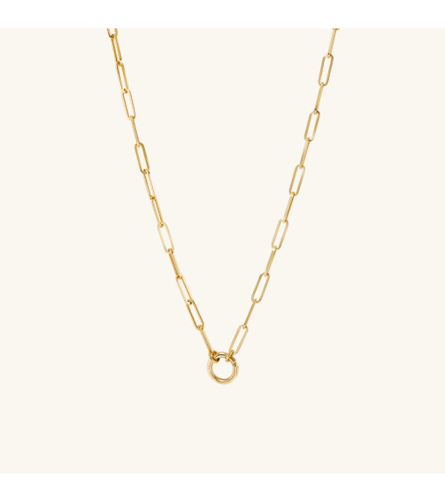 Paperclip Chain Charm Necklace