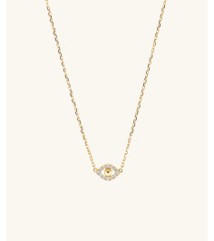 Pavé Diamond Evil Eye Necklace