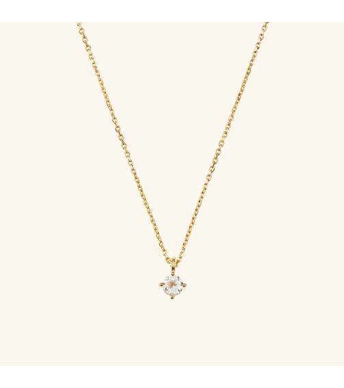 Round Topaz Necklace