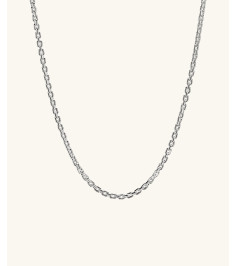 Trace Rectangle Chain Necklace