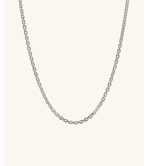 Trace Rectangle Chain Necklace