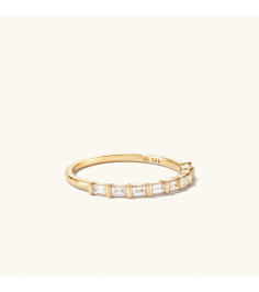 Baguette Diamond Half Eternity Band