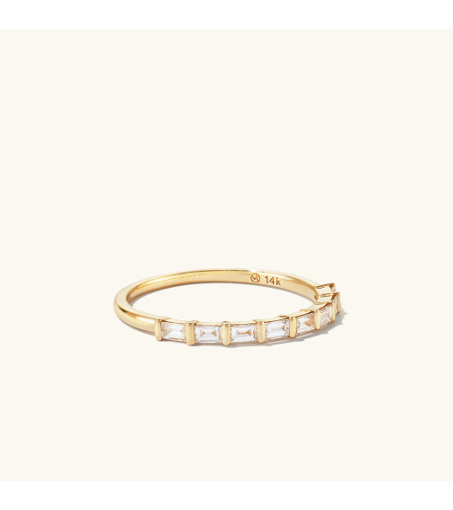 Baguette Diamond Half Eternity Band