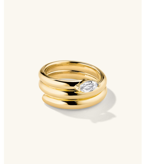 Boa Gemstone Coil Ring