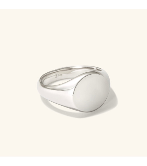 Bold Round Signet Ring