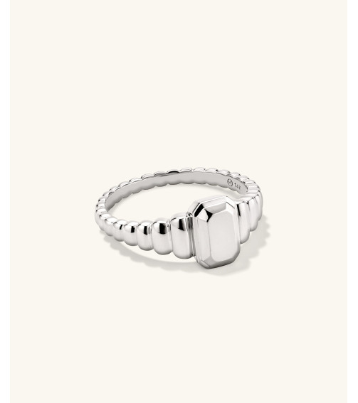 Charlotte Step Cut Signet Ring