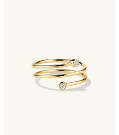 Diamond Coil Ring