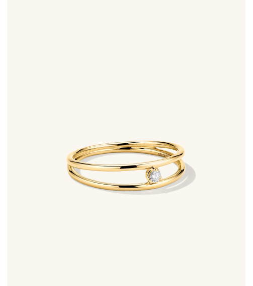 Diamond Double Stacker Ring