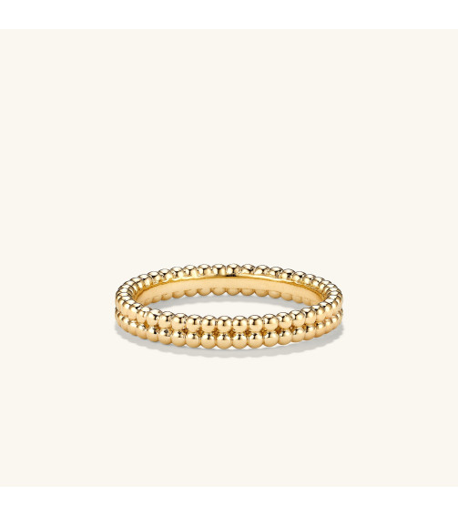 Duo Beaded Stacker Ring