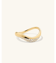 Dôme Figure Diamond Dipped Ring