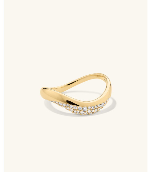 Dôme Figure Diamond Dipped Ring