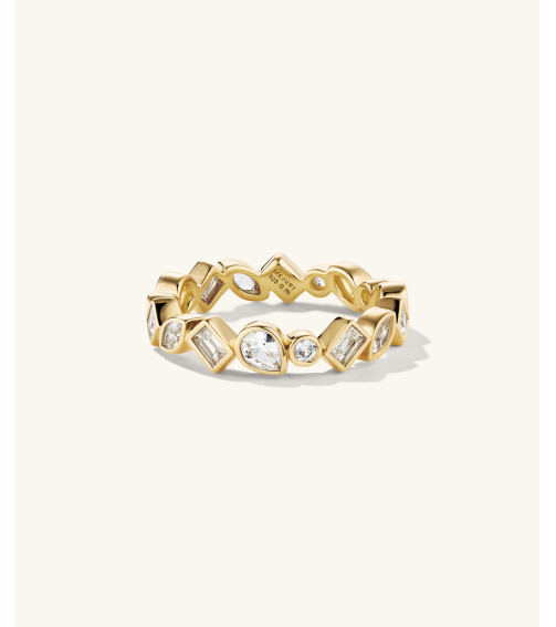 Edie Lab Grown Saphir Ewigkeitsring