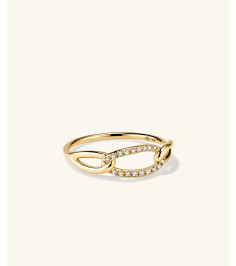 Pavé Diamond Oversized Curb Ring