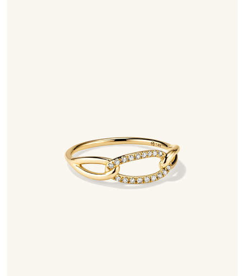 Pavé Diamond Oversized Curb Ring