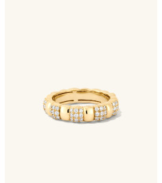Pavé-Diamant Soft Charlotte Ring
