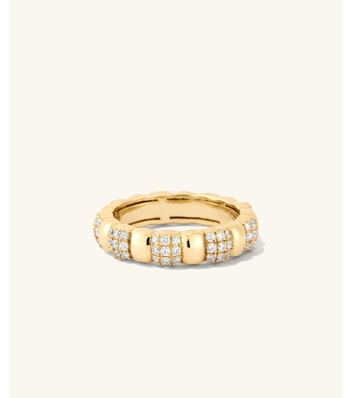 Pavé-Diamant Soft Charlotte Ring