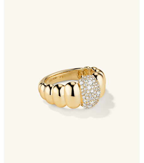 Puffy Charlotte Pavé Diamond Ring